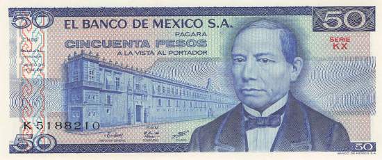 Mexiko p.73 KX 50 Pesos 1981